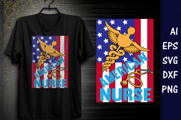 American Nurse T-Shirt Design: Graphics for Real Publishing