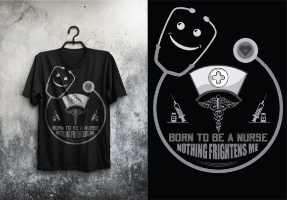 Born to Be a Nurse Graphics and Print Templates