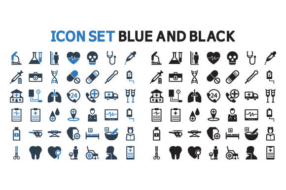 Medical and Healthcare Icon Set