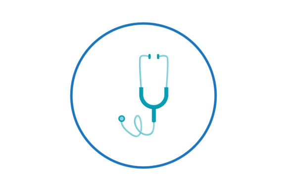 Medical Icon Stethoscope Design Creative