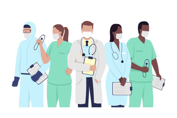 Medical Professionals Characters Graphics