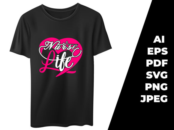 Nurse Life T-shirt Design Vector Quote